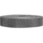 Strapworks Heavyweight Polypropylene Webbing - Heavy Duty Poly Strapping for Outdoor DIY Gear Repair, 1.5 inch x 10 Yards, Charcoal