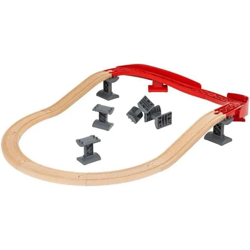 BRIO Ascending Curves Track Pack - Expertly Crafted Railway Expansion | FSC-Certified Beech Wood | Enhances Motor Skills | Perfect for Kids Aged 3+