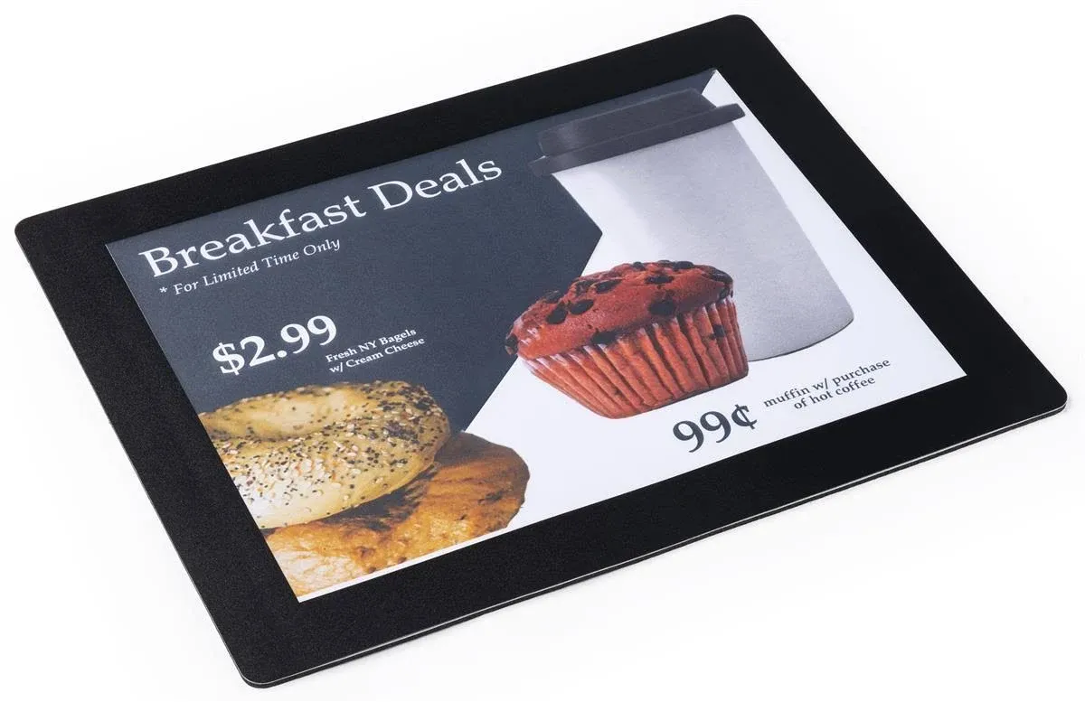 Set of 20, Counter Mats with Rubber Non-Skid Bottom and Clear Lens, Tabletop Sign Holders Display 8.5 x 11 Graphics