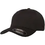 Adult Cool & Dry Sport Cap - Flexfit 6597 Caps Black-L/XL