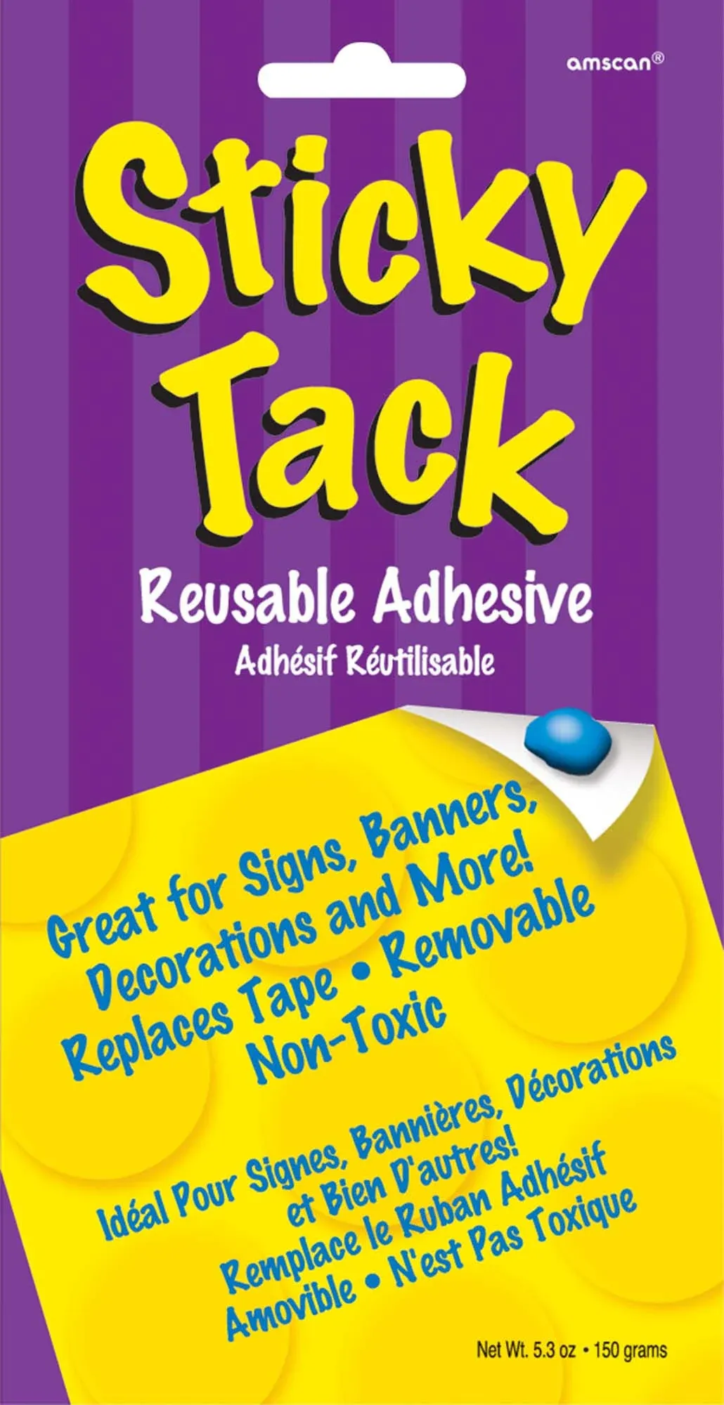 Sticky Tack Adhesive - 5 3/10oz, Blue, 1 Pc