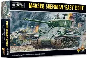 Warlord Games 13015 28mm Bolt Action: WWII M4A3E8 Sherman Easy Eight US Medium Tank (Plastic)