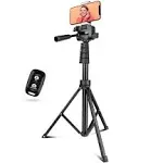 Aureday 67 Phone Tripod&amp;Camera Stand, Selfie Stick Tripod with Remote and Phone