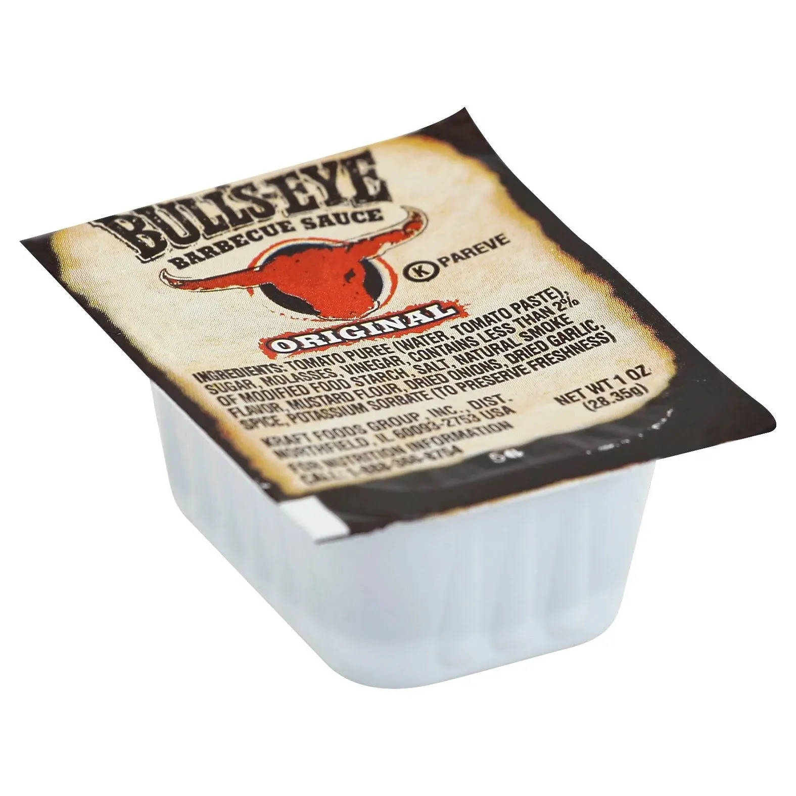 Bull's-Eye 1 oz. BBQ Sauce Dipping Cup - 100/Case