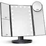 HUONUL Makeup Mirror Vanity Mirror with Lights 2X 3X 10X Magnification