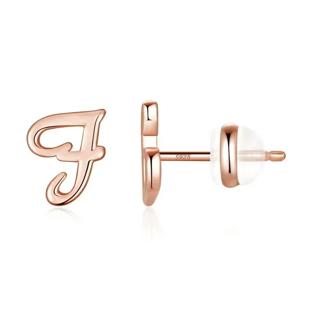 Letter A Earrings for Girls, Cubic Zirconia Initial Stud Earrings Alphabet Earrings for Girls Rose Gold Plated Initial Earrings for Girls Birthday Gifts Girl GiftsLetter A Earrings for Girls, Cubic Zirconia Initial Stud Ea…