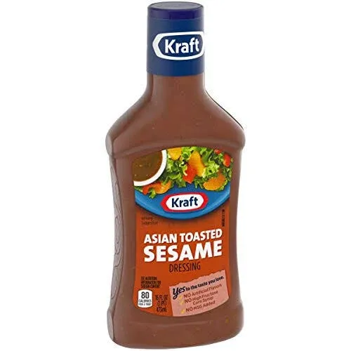 Kraft Asian Sesame Dressing (16 fl oz Bottles, Pack of 6)