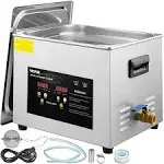 VEVOR 15L Upgraded Ultrasonic Cleaner (600W Heater,360W Ultrasonic) Professional Digital Lab Ultrasonic Parts Cleaner with Heater Timer for Glass