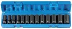 Grey Pneumatic 13 Piece 3/8" Drive Semi Deep 6 Point Metric Impact Socket Set