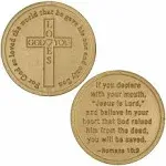 Coins God Loves You, Christian - Gold Bags of 50