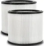 Gazeer 2Pack Replacement Cartridge Filter Compatible with Shop-Vac Shop Vac 90304, 90350, 90333,903-04-00, 9030400,fits most 5 Gallon and above Wet/Dry Vacuum Cleaners.