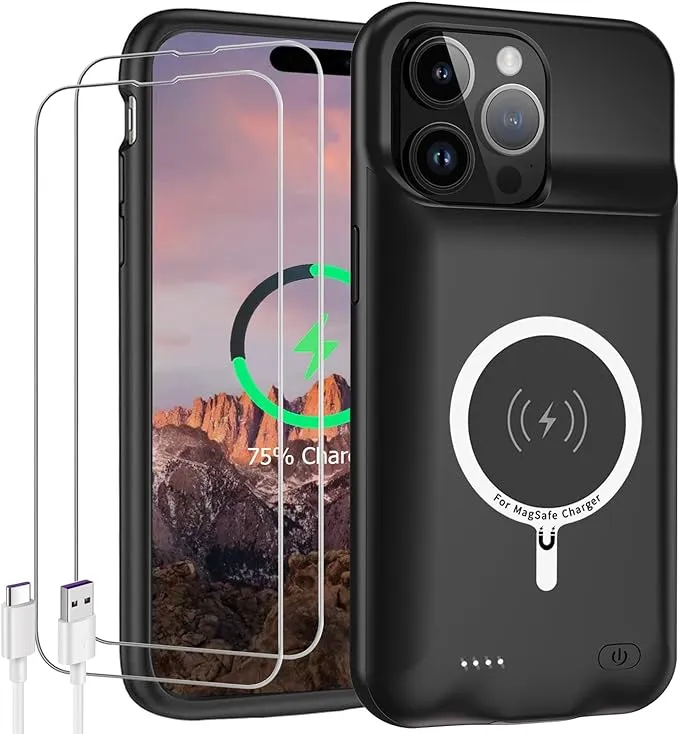 Battery Case for iPhone Xs/x/10, 7000mAh Portable Rechargeable Battery Pack Char