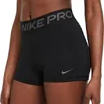 Nike Pro Women's 3" Shorts Black/Grey / L