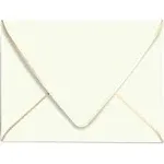 A7 White Envelopes 5 x 7 With Gold Border,- 50 Pack,For 5x7 Cards| Quick Self Seal| Perfect for Weddings, Invitations, Photos, Graduation, Baby Shower| 250GSM Luxury paper|5.25 x 7.25 Inches (White))