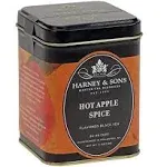 Harney and Sons HOT APPLE SPICE flavored black tea 4 oz tin