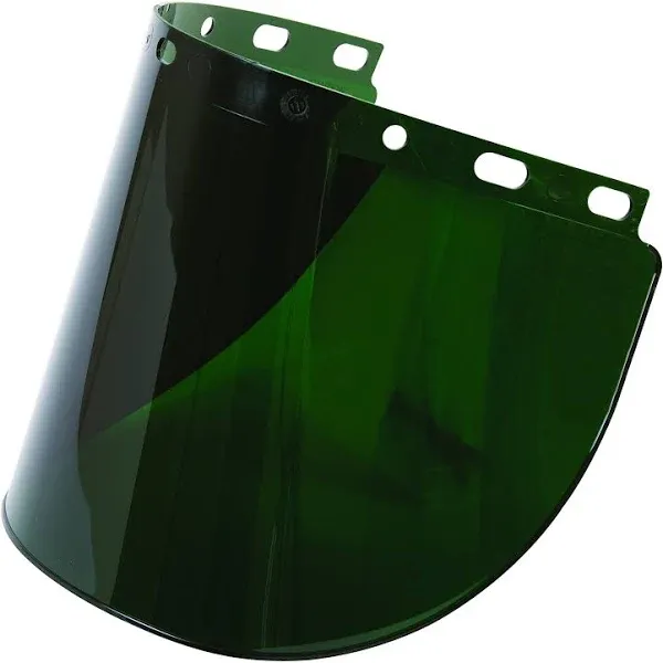 Face Shield Windows & Screens: Welding Window, Green, 3, 8" High, 0.06" Thick