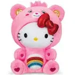 Hello Kitty Cinnamoroll Dressed As Love-a-Lot Care Bear Plush