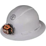 Klein Tools Hard Hat Non-Vented Full Brim with Rechargeable Headlamp 60406RL