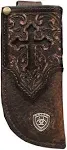 Ariat Cutout Cross Leather Knife Sheath