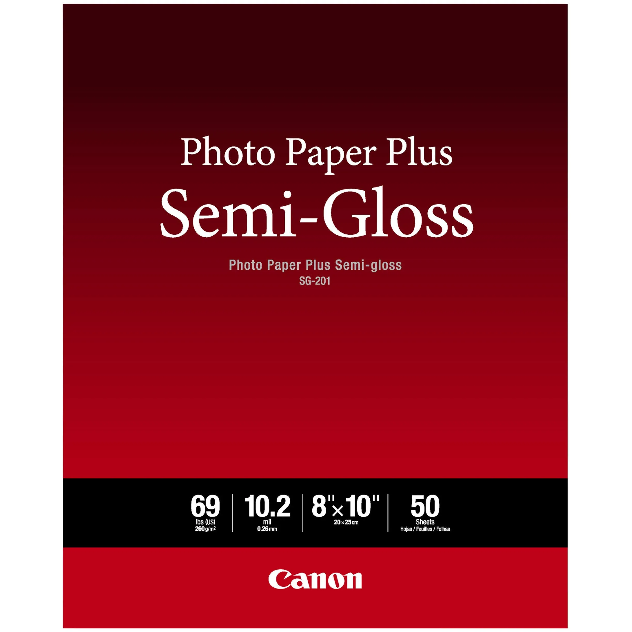 Canon Semi Gloss Inkjet Photo Paper, Letter Size (50 Sheets) for MX922, MG7720,