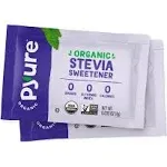 Pyure Organic Stevia Packets | Granulated Sugar Packets - White Sugar SUBSTITUTE | Zero Carb, Zero Sugar, Zero Calorie Sweetener Packets | Plant-Based