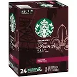 Starbucks Coffee, Ground, Dark Roast, French Roast, K-Cup Pods - 24 pack, 0.42 oz pods