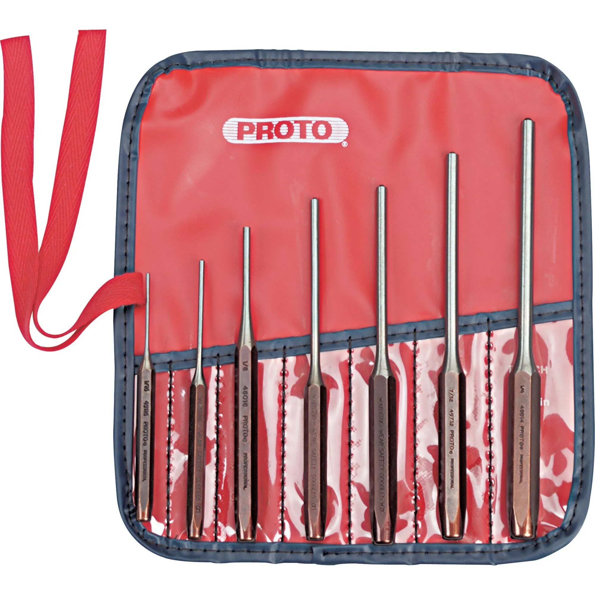 Proto 7-Piece Roll Pin Punch Set