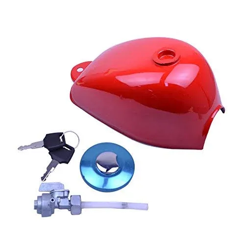 FLYPIG Fuel Gas Tank for Honda Mini Trail Z50 Z50J Z50R with Cap,Keys and Pet...