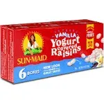 Sun-Maid Vanilla Yogurt Covered Raisins Mini Snack Packs .5 oz,10 ct (Pack of 2)