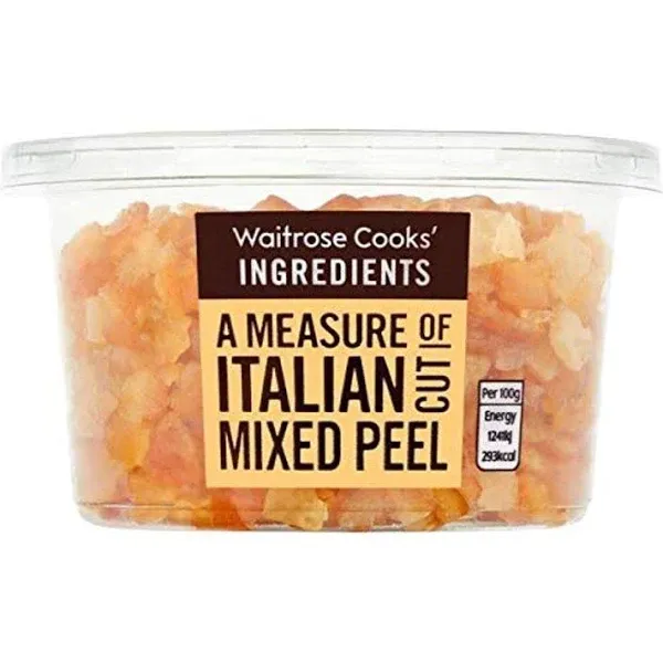 Waitrose Italian Cut Mixed Candied Peel - 200g (0.44 lbs)