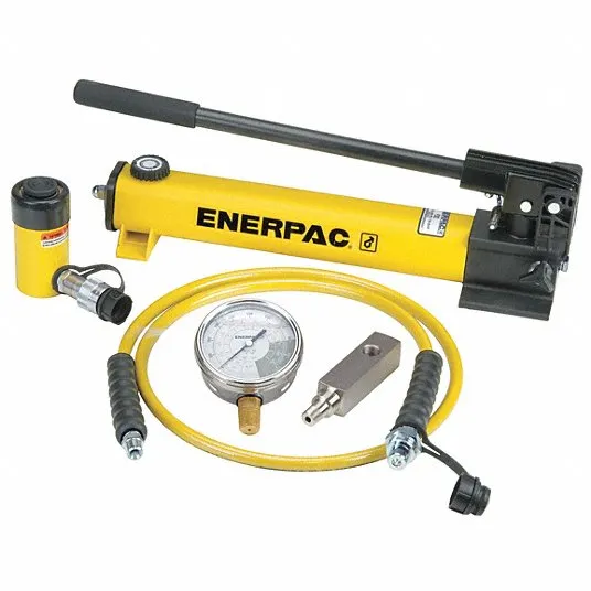 ENERPAC Standard Ram and Pump Set: 10 ton Cylinder Nominal Capacity, 2 1/8 in Cylinder Stroke