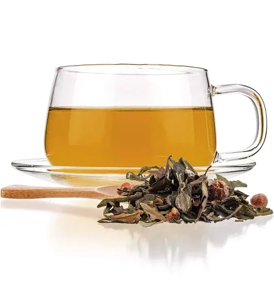 Tealyra - White Champagne - White Loose Leaf Tea - High level of Antioxidants - Natural - Healthy Tea - Hot and Iced Tea - Caffeine Level Low - 100g (3.5-ounce)