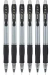 Pilot G2 Mechanical Pencils, 0.7mm HB Lead, Black/Clear Barrels, 6 Pack