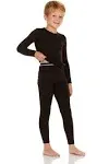 Thermajohn Boy's Thermal Set Black / M