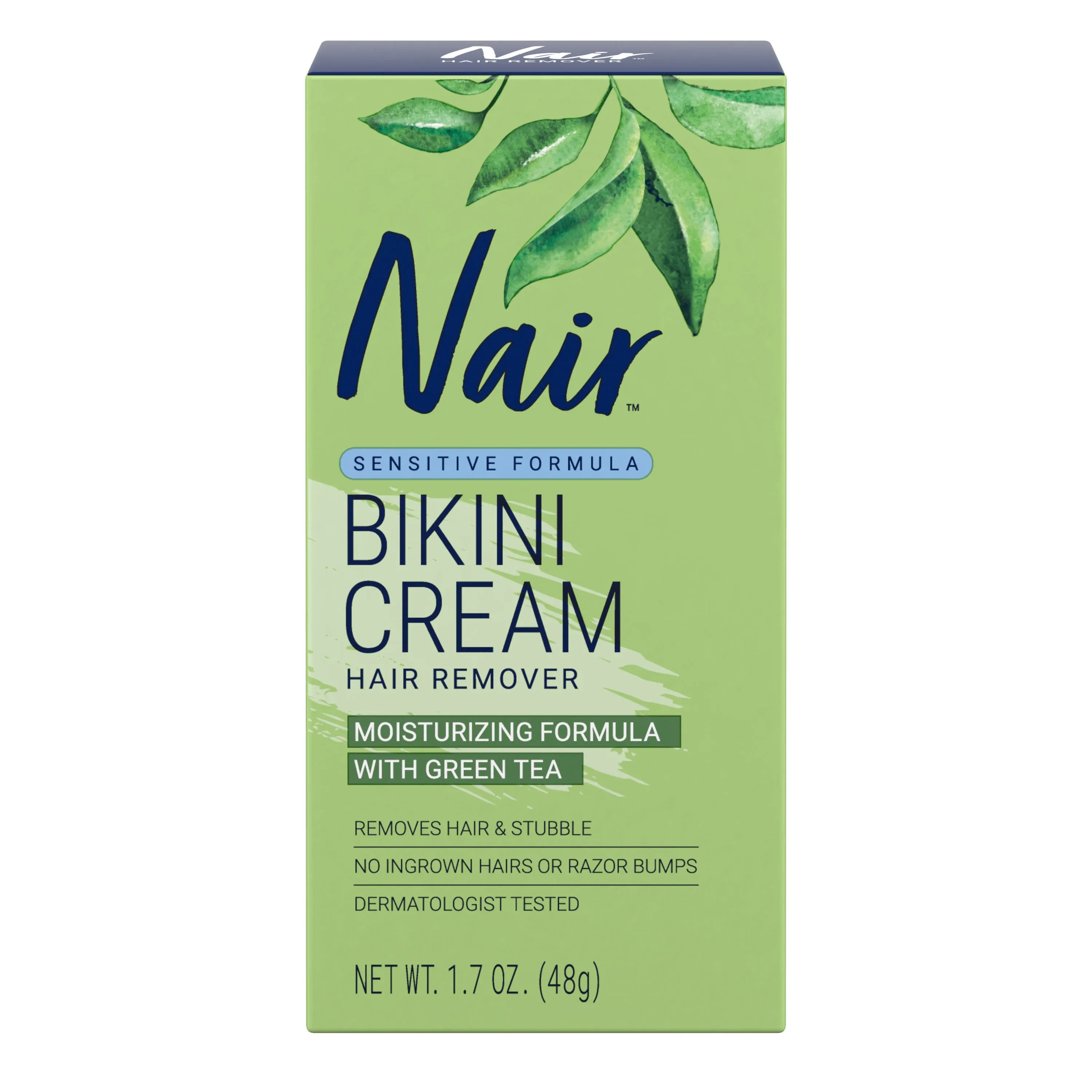 Nair Hair Remover Bikini Cream With Green Tea Sensitive Formula 1.70 Oz