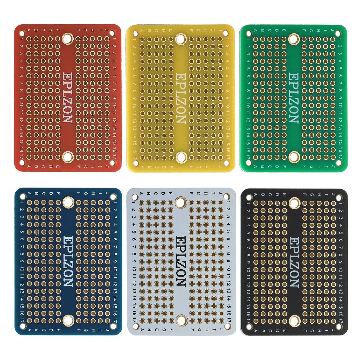 EPLZON Solderable Breadboard Mini PCB Board Gold-Plated Solder Breadboard for DIY Electronics Projects Apply to Arduino Soldering Projects 2.0"x1.5"