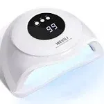 WEVILI UV LED Nail Lamp 72W Faster Gel Polish Nail Dryer,Professional Gel UV Light for Nails with 3 Timers & Auto Sensor