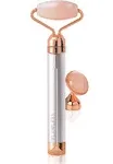 Finishing Touch Flawless Contour Vibrating Facial Roller &amp; Massager Rose Quartz