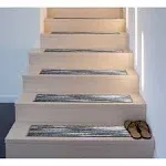 World Rug Gallery Gray Indoor Abstract Bohemian/Eclectic Stair Tread Rug Lowes.com