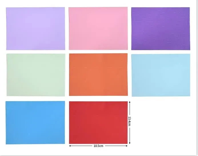 50 Pack Colored Envelopes, 5x7 Envelopes, Card Envelopes A7 Envelopes