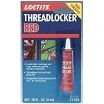 Loctite Threadlocker, Red - 0.20 fl oz tube