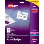 Avery Adhesive Name Badges, 2-1/3" x 3-3/8", 160 Badges (8395)