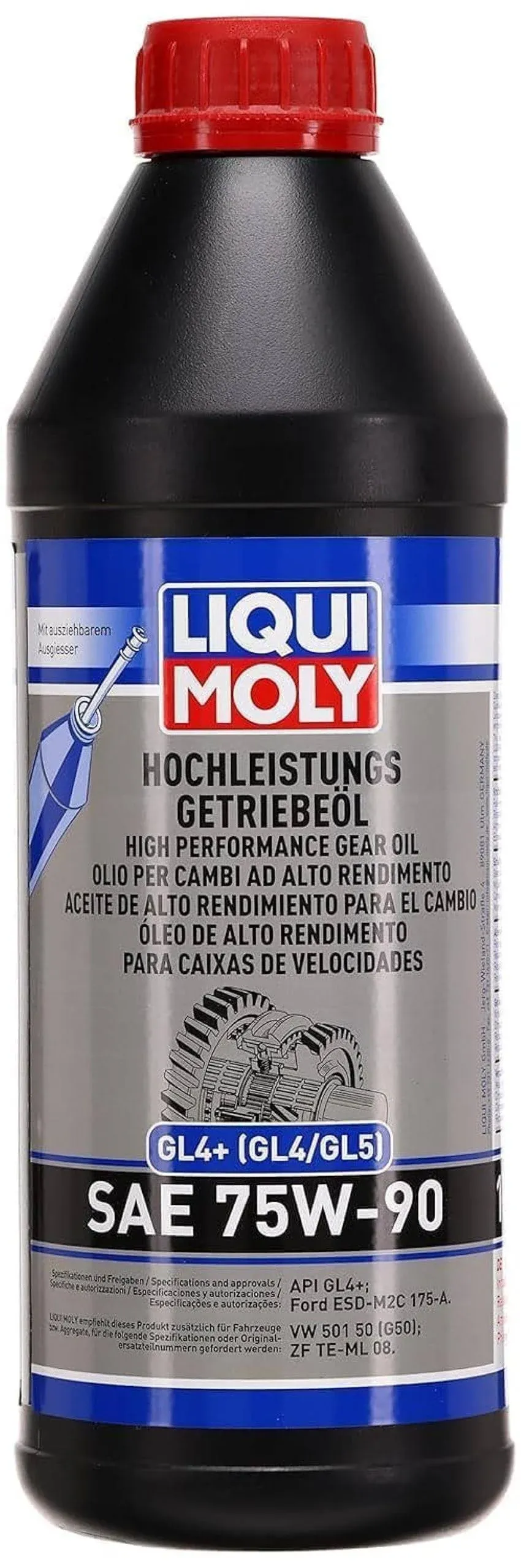 Liqui Moly 20012 SAE 75W-90 GL-4 Gear Oil - 1 Liter