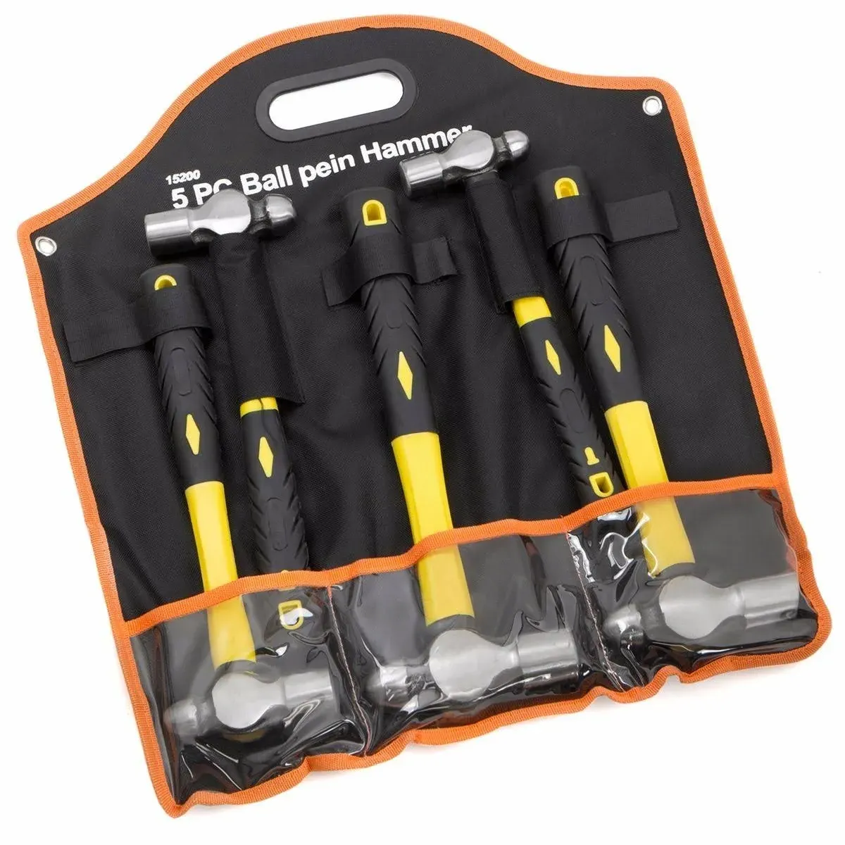 Stark Usa 15200 5pc Ball Pein Hammer Set Heavy Duty Fiberglass Handle 8" 12" 16" 24" 32"