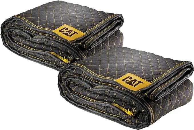 Cat Premium Woven Utility Padded Moving Blankets 65GSM 80" x 72" (5.7lb each) 2 Pack - 240031