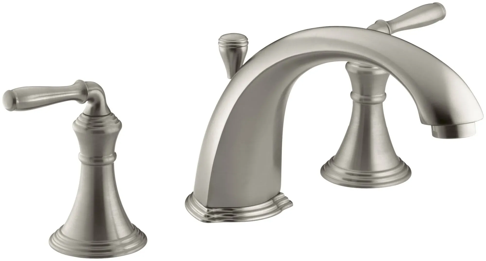 Kohler K-T387-4 Devonshire Deck-Mount Bath Faucet Trim with Diverter - Vibrant Brushed Nickel