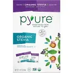 Pyure Organic Stevia Natural Sweetner - 80 count, 2.82 oz box