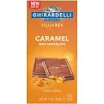 Ghirardelli Milk Chocolate, Caramel, Squares - 4.8 oz