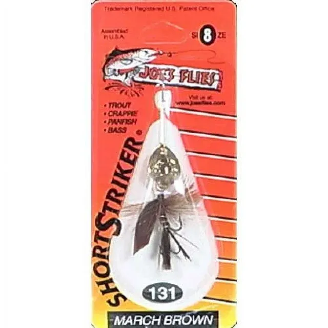 Joe's Flies Short Striker Classic Spinner Brown Hackle; 10