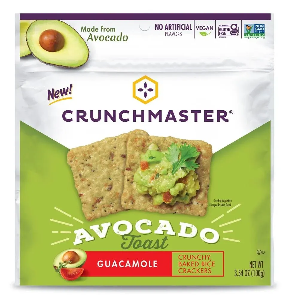 Crunchmaster Gluten-Free Avocado Toast Guacamole Crackers